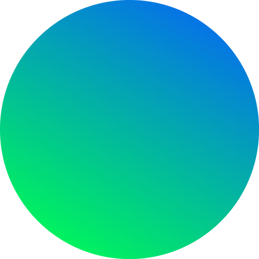 Green Blue Gradient Circle